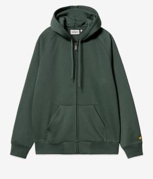 Carhartt WIP Chase Zip-Sweatshirt avec capuchon (sycamore tree gold)