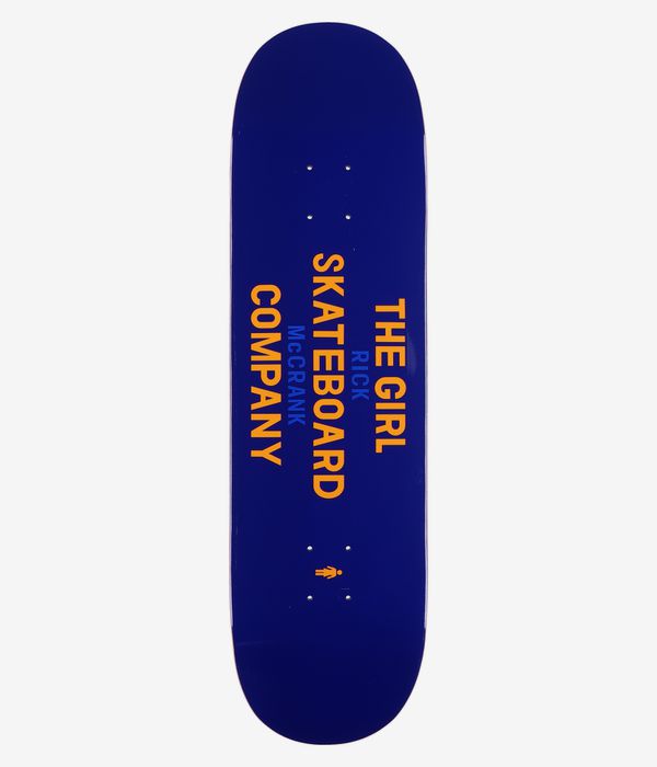 Girl McCrank Sans Twin Tip 8.5" Skateboard Deck (blue)