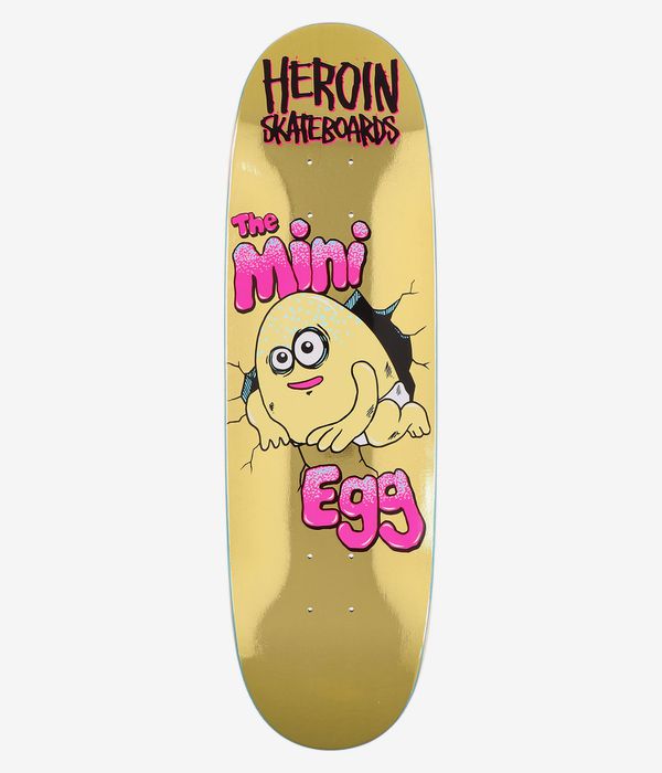 Heroin Skateboards Mini Egg 8.38" Skateboard Deck (gold)