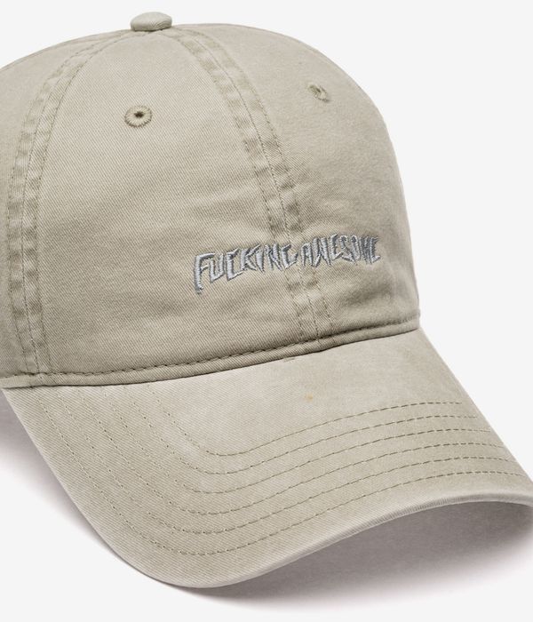 Fucking Awesome Tonal Little Stamp Logo 6 Panel Cap (stone)