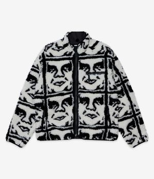 Obey Repeated Icon Sherpa Kurtka (black multi)