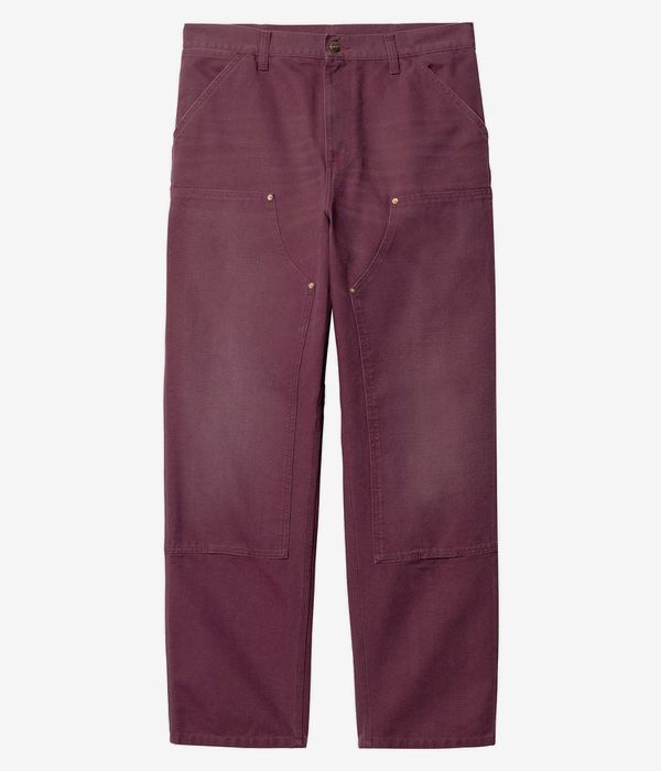 Carhartt WIP Double Knee Pant Organic Dearborn Pantalons (malbec aged canvas)