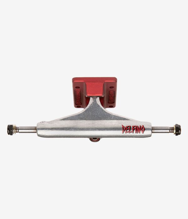 Independent 139 Stage 11 Standard Delfino Hollow Truck (silver red) 8"