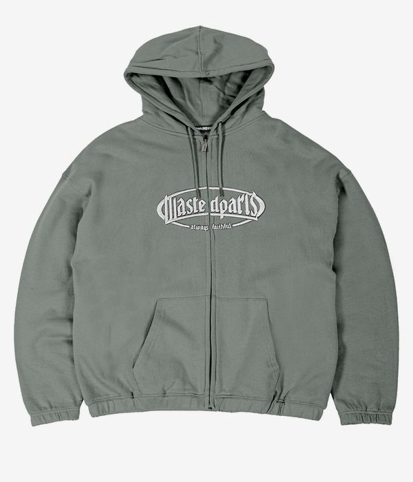 Wasted Paris Yard Boxy Zip-Hoodie (loden green)