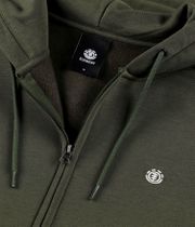 Element Icon Embroidery Zip-Hoodie (forest night)