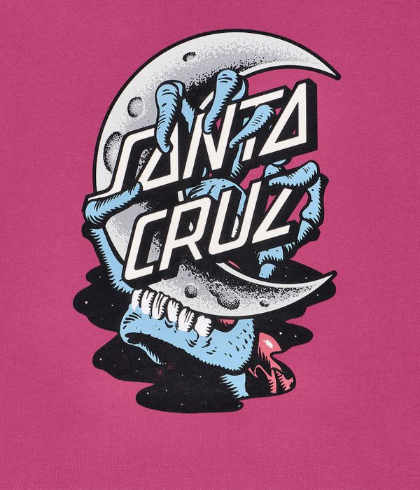 Santa Cruz Crescent Bone Hand sweat à capuche (burgundy)