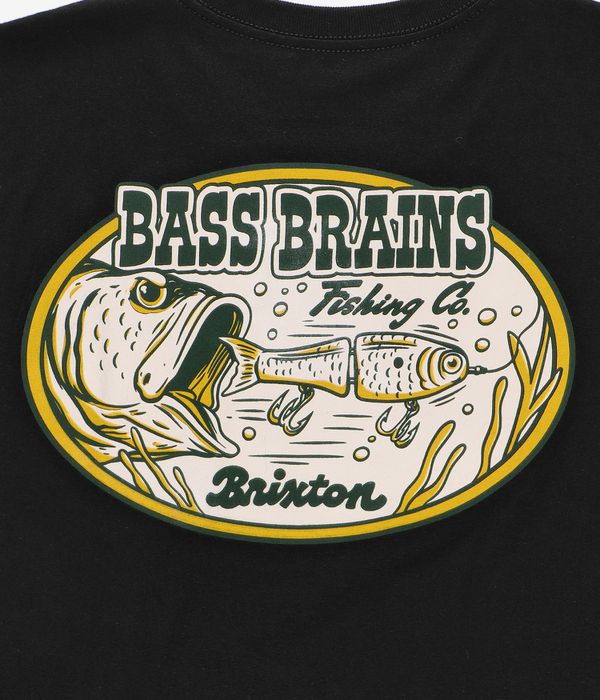 Brixton Bass Brains Swim T-Shirt - Black L