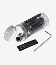 skatedeluxe Premium Bolts 1" Kit di montaggio (silver black) Esagono cavo Testa svasata