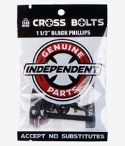 Independent 1 1/2" Bolt Pack (black) Phillips Flathead (countersunk)