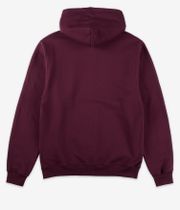 Quartersnacks Oval sweat à capuche (maroon)