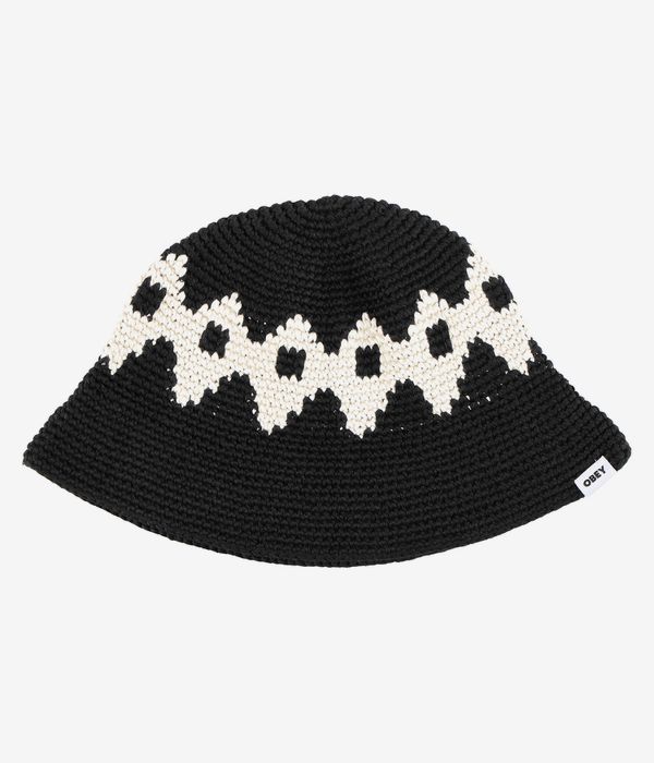 Obey Viceroy Crochet Bucket Hat (black multi)