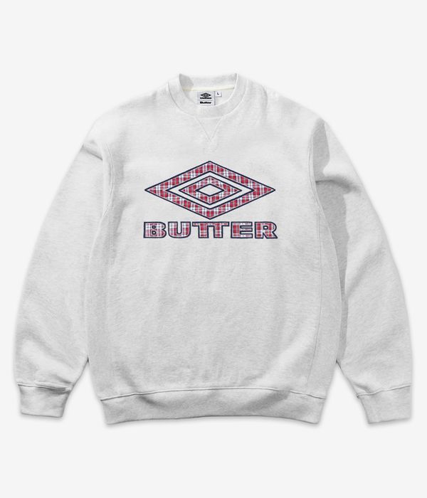 Butter Goods x Umbro Diamond Applique Sweatshirt (ash)