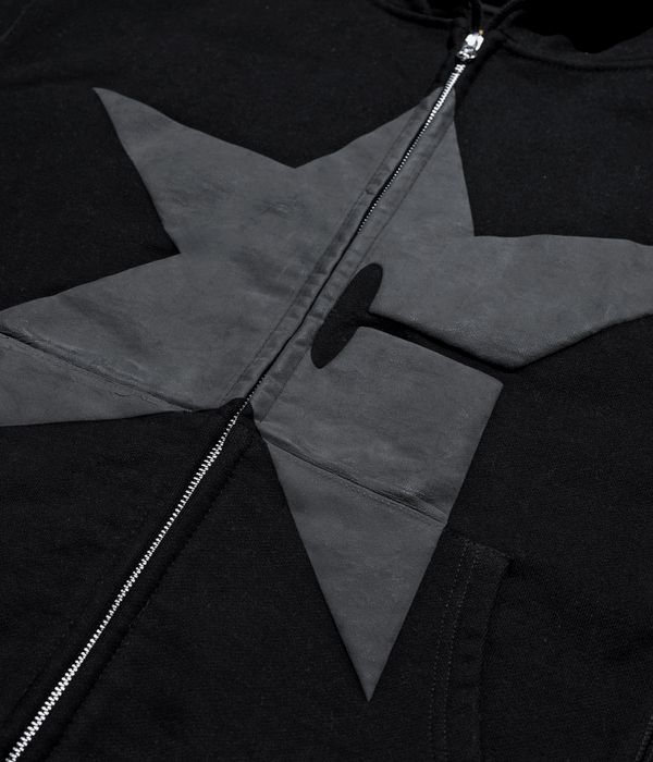 Carpet Company Puff Print Felpa Hoodie con zip (black)