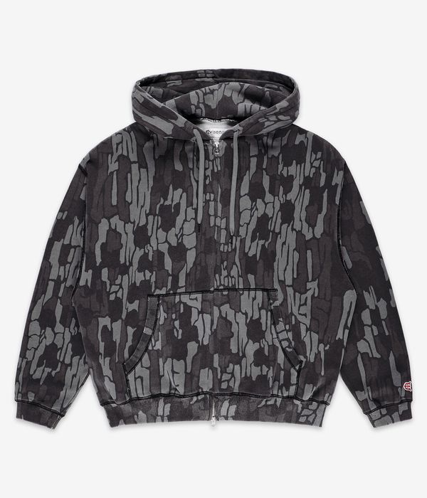 Evisen Dokuro Camo Zip-Hoodie (black)