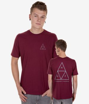 HUF Triple Triangle T-Shirt (burgundy)