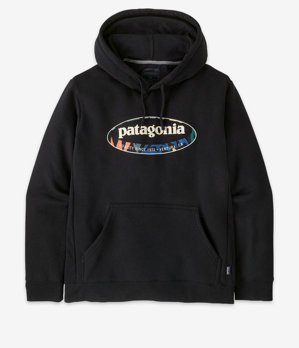 Patagonia '95 Oval Logo Uprisal sweat à capuche (black kaleido)
