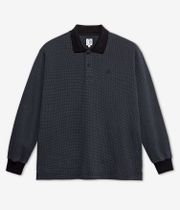 Polar LS Houndstooth Polo-Shirt (black grey)