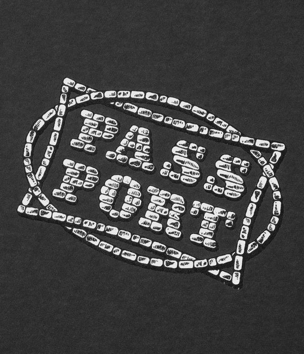 Passport Stone Circle T-Shirt (washed black)