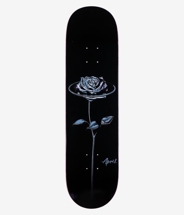 April Chrome Rose 8.125" Planche de skateboard (black)