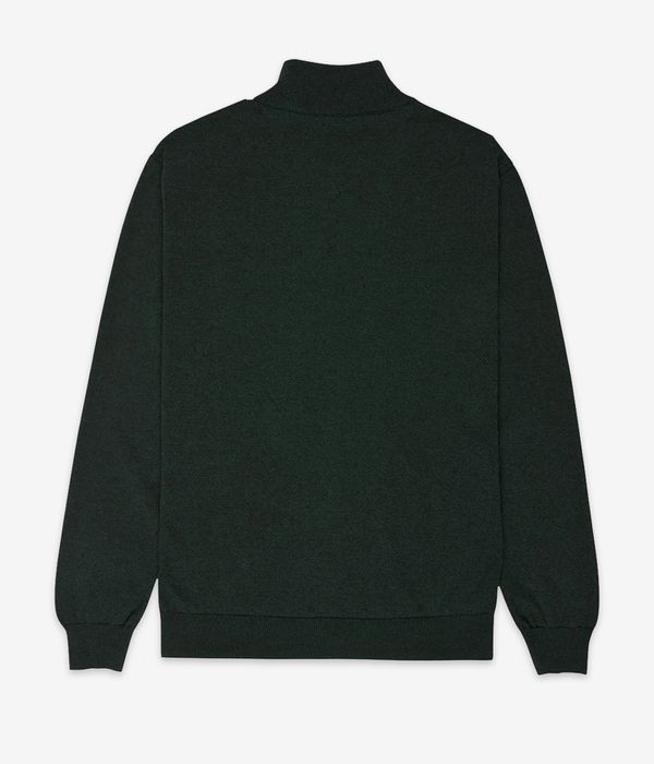 Element Icon Embroidery 1/4-Zip Sweater (forest night)
