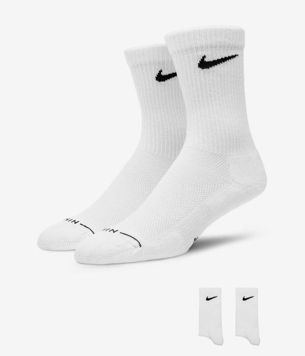 Nike SB Everyday Elevated Crew Chaussettes EU 35-49,5 (white)
