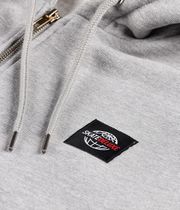 skatedeluxe World Patch Zip-Sweatshirt avec capuchon (heather grey)