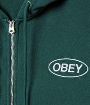 Obey Oval Cities Zip-Hoodie (rainforest)