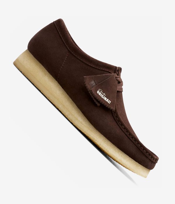 Clarks Originals Wallabee Shoes (dark brown suede)