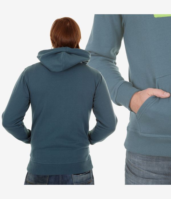Quiksilver Corporate Logo Zip-Hoodie (indian teal)