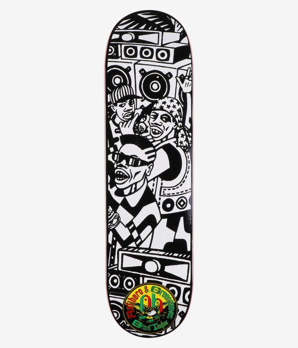 Anti Hero x Greensleeves Grant 8.5" Skateboard Deck (black white)