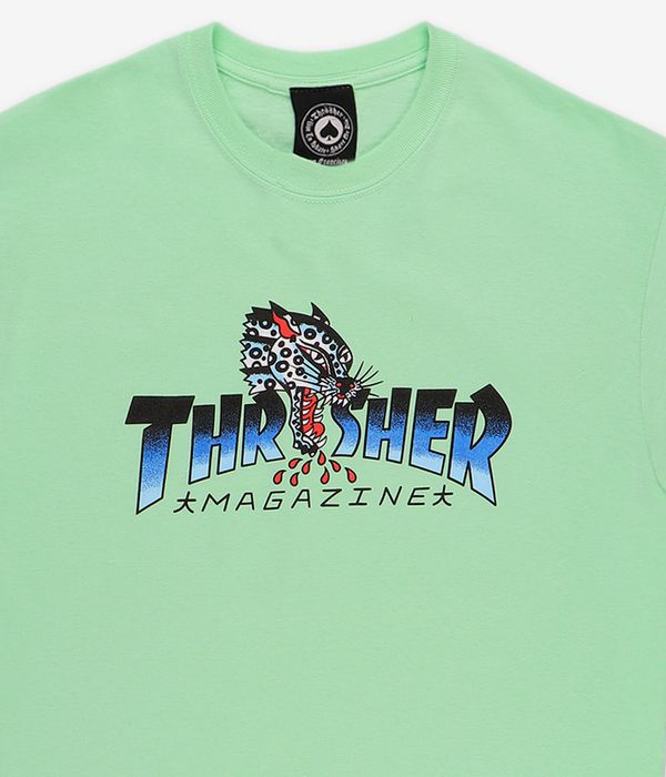 Thrasher Leopard Mag Camiseta (mint)