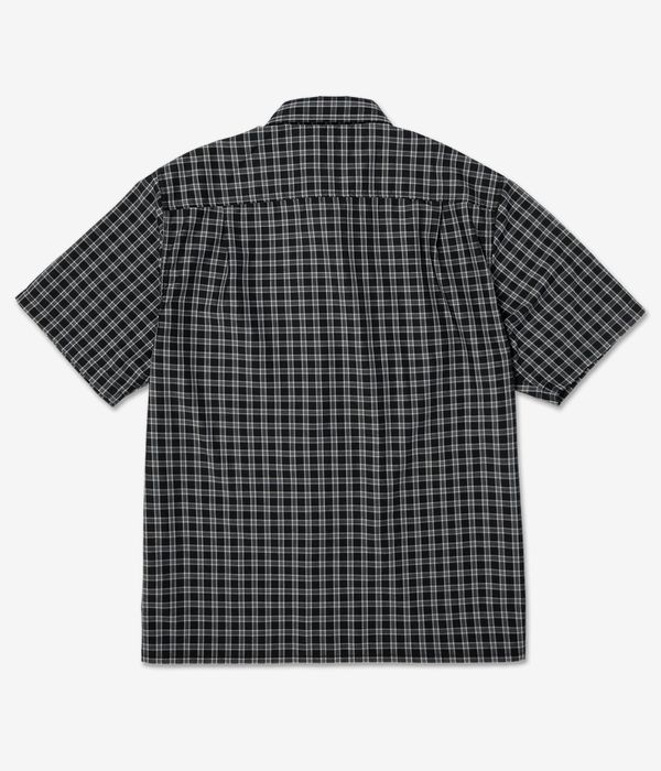 HUF Stretch Micro Plaid Hemd (black)
