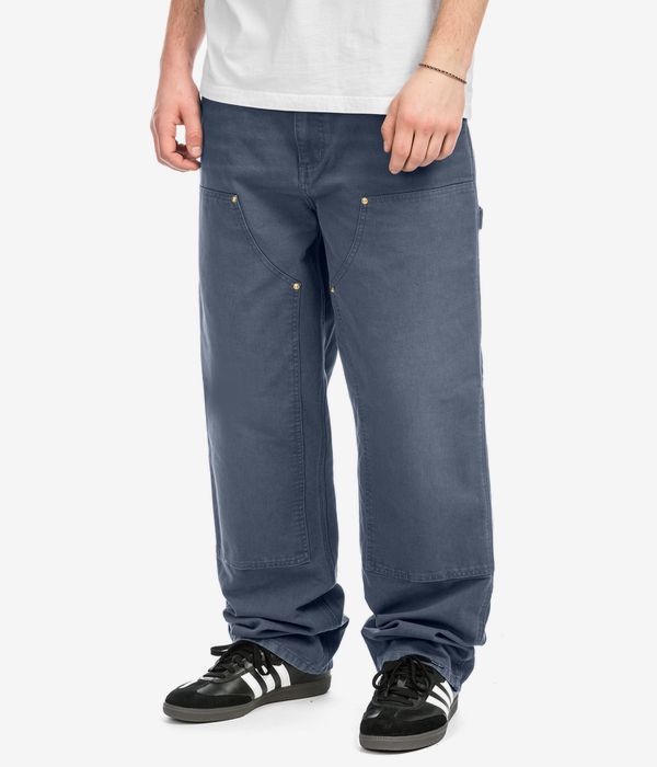 Carhartt WIP Double Knee Pant Organic Dearborn Pants (dusky blue stone canvas)