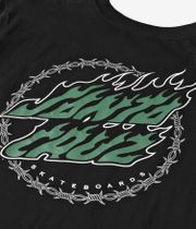 Santa Cruz Wired Flame Dot Chest T-Shirt (black)