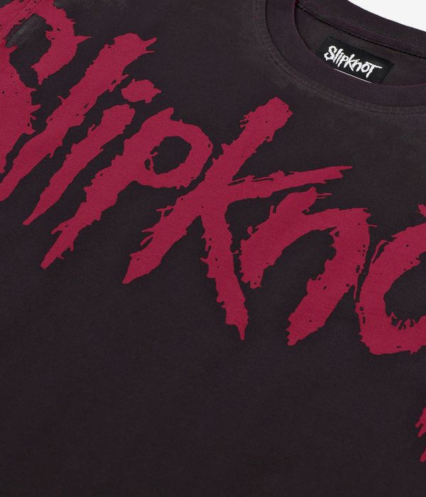 Welcome x Slipknot Barcode Overprint Knit T-Shirt (black red)