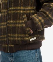 Element Dulseya Fuzzy Check Jacket (brushed plaid mole)