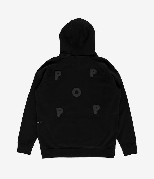 Pop Trading Company Puffed Logo Bluzy z Kapturem (black)