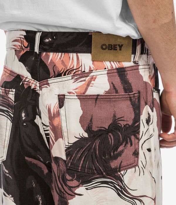 Obey Classic Baggy Printed Jeans (brown multi)