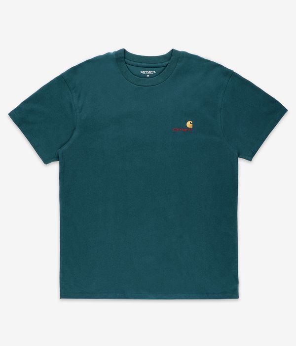 Carhartt WIP American Script Organic T-Shirt (malachite)