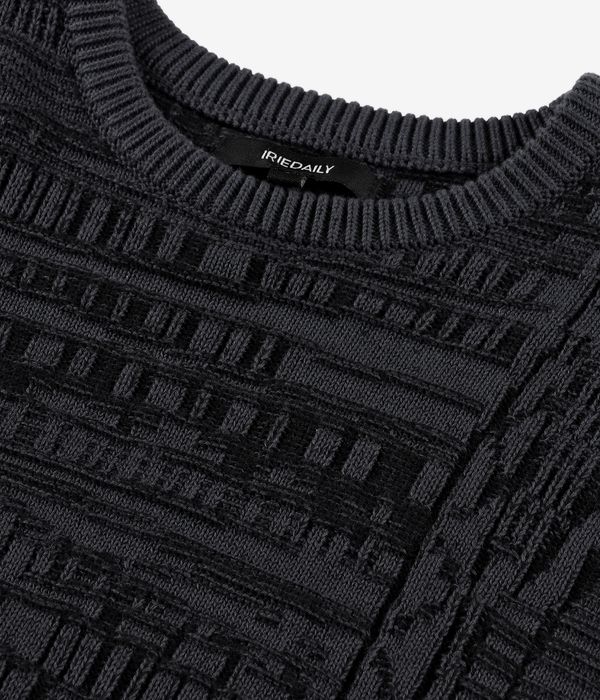 Iriedaily Theo Structure Sweatshirt (black anthracite)