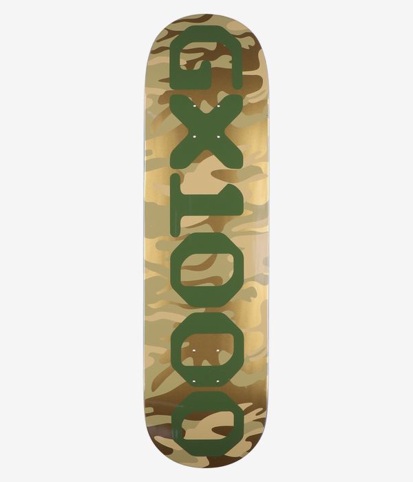 GX1000 OG Logo 8.625" Planche de skateboard (camo green)