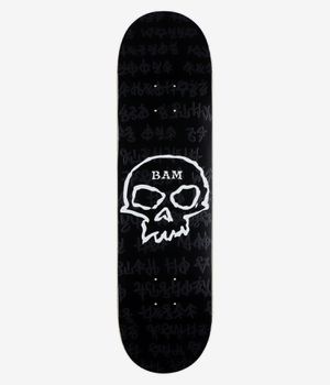 Zero x Bam Strigoi Skull 8.25" Skateboard Deck (black white)