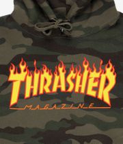 Thrasher Flame Sudadera (forest camo)