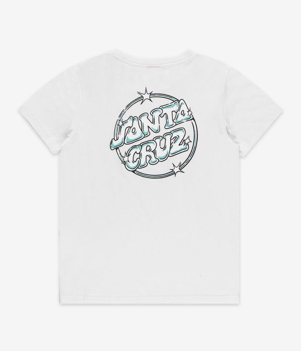 Santa Cruz Glint Dot Camiseta kids (white)