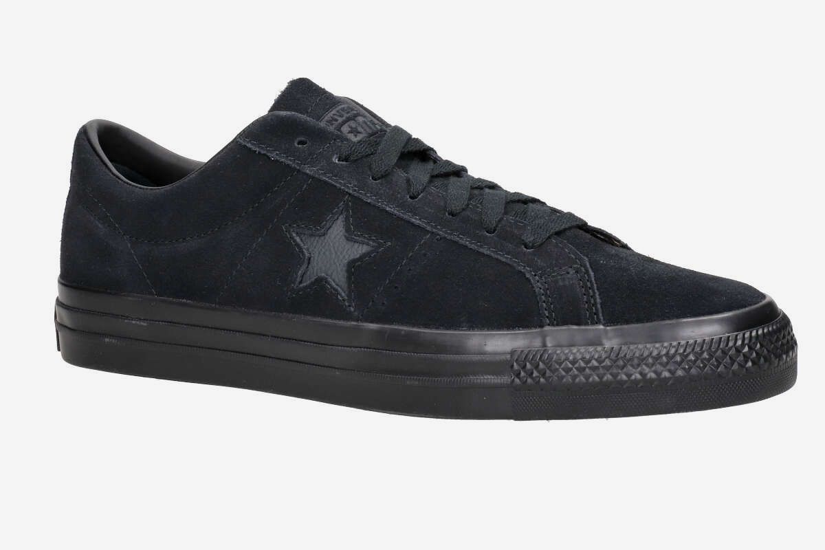 Converse CONS One Star Pro Suede Shoes (black black black)