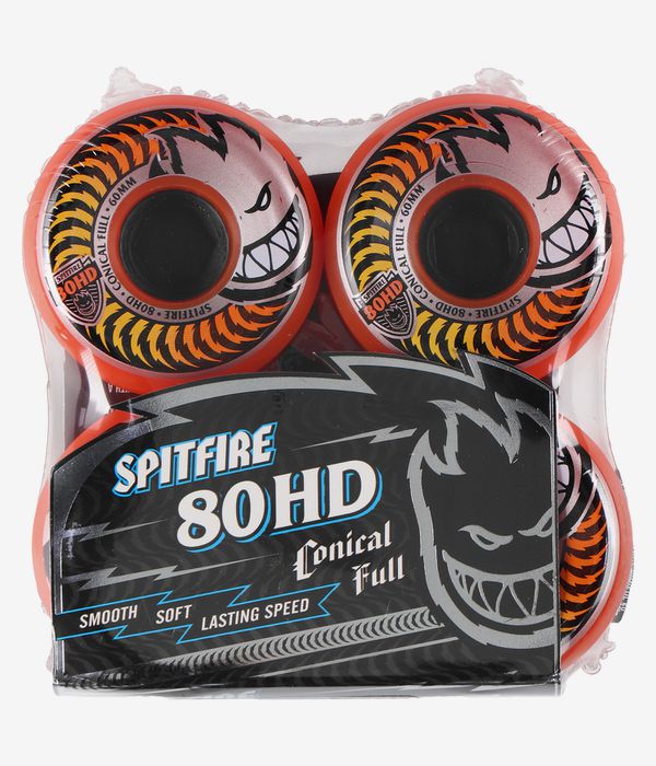 Spitfire Fade Conical Full Wheels (orange) 60 mm 80A 4 Pack