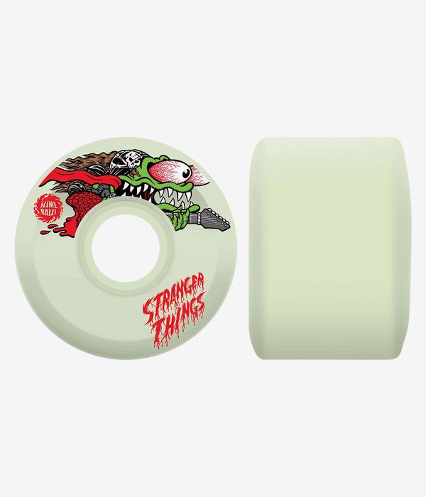 Santa Cruz x Stranger Things Slimeballs Meek Slasher Eddie OG Rollen (slime gitd) 60 mm 78A 4er Pack