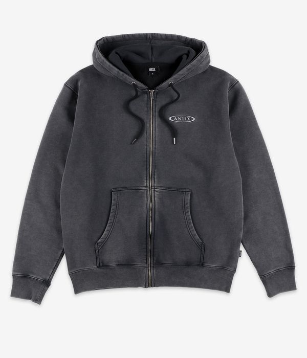 Antix Simplex Organic Zip-Hoodie (washed black)