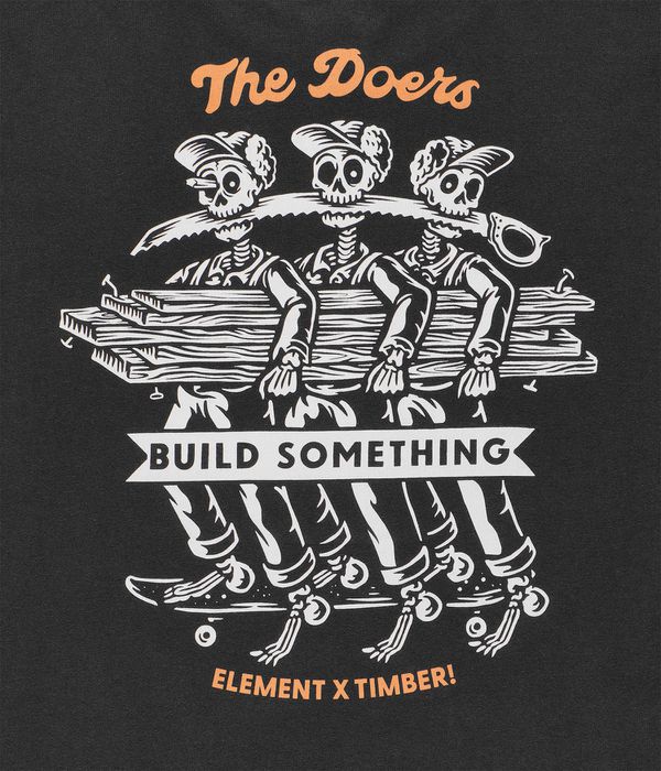 Element x Timber! Skeleton Gang T-Shirt (off black)