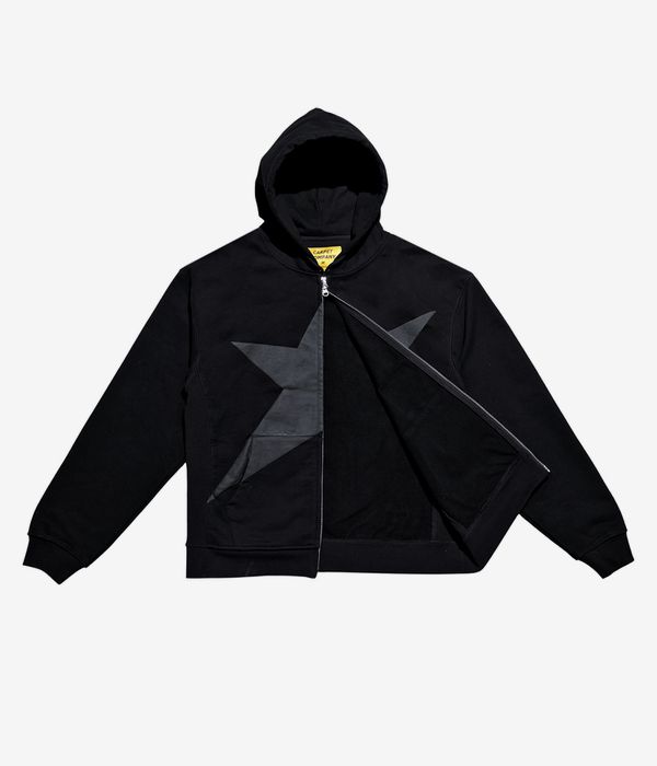 Carpet Company Puff Print Felpa Hoodie con zip (black)